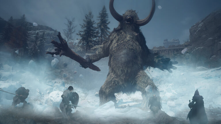 Combat contre un cyclope dans la neige, Dragon's Dogma 2: Dark Arisen