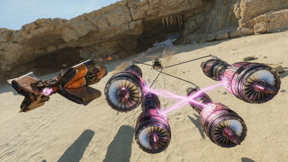Podracers dans Star Wars: Galactic Racer